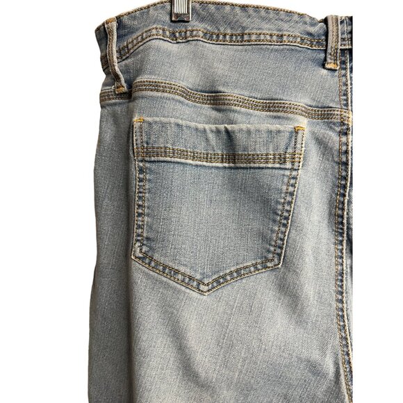 Gloria Vanderbilt capris 16 stretch blue denim comfortable summer flaw - Picture 6 of 15